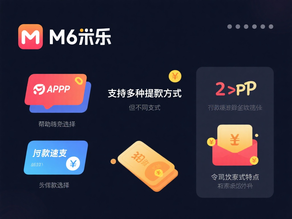 M6米乐APP支持多种提现方式，但不同方式的到账速