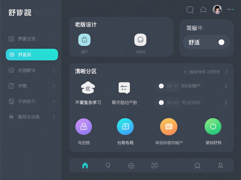 界面简洁直观：老版的设计给用户第一眼的感受就是“舒
