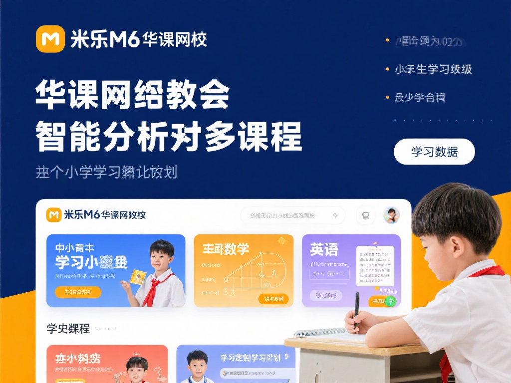 米乐M6华课网校针对不同年龄段与学习水平的学生，推